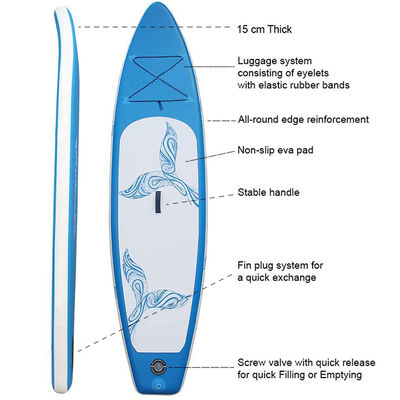 280LBS Inflatable Touring Sup Board For Beginners Heavy Person
