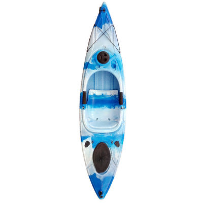 4.5MM Plastic Sea Kayak Canoe Single Person 8 Ft Sit In Fishing Kayak 4.5MM